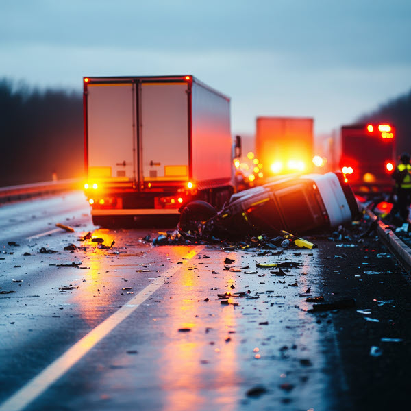 truck accident collision on highway truck accident collision on highway